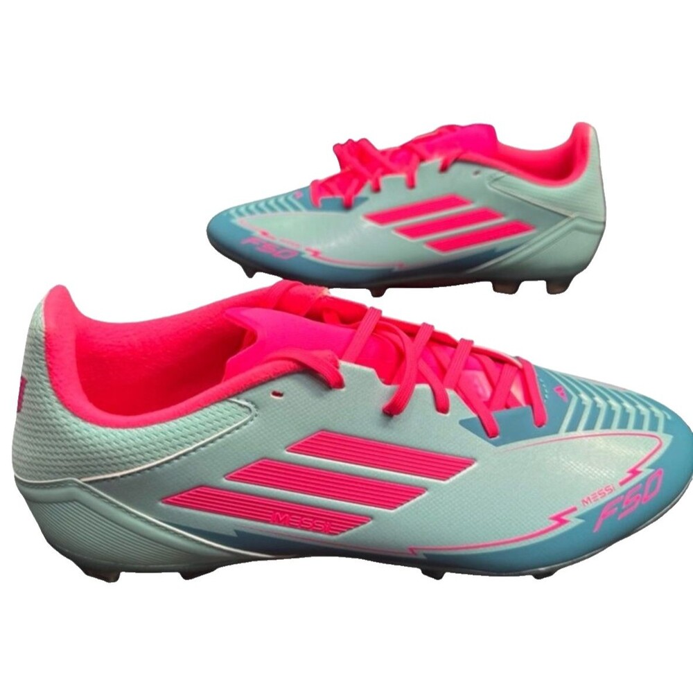 Title: adidas F50 League Messi FG/MG Men's 10.5 Aqua Pink IH0928 New No Box